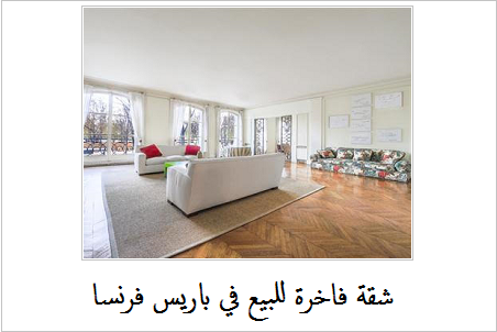 شقة فاخرة للبيع في باريس فرنسا