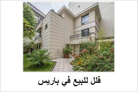 فلل للبيع في باريس فرنسا