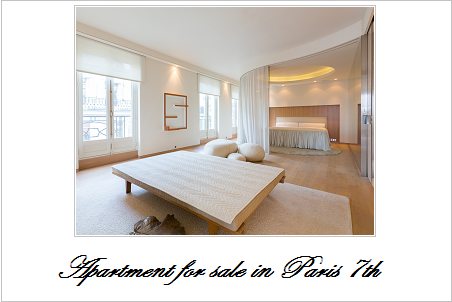 Apartment for sale in paris 7th