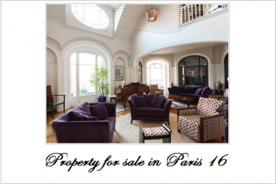 Property for sale in paris 16