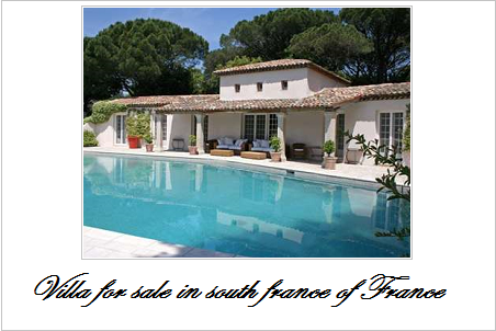 Villa for sale in south of france